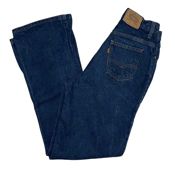 Vintage Levi’s Orange Tab Men’s 31x33 Dark Wash Denim Jeans Straight Made In USA